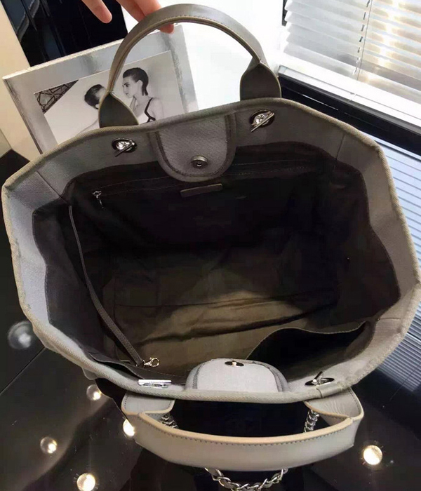 シャネルトートバッグ スーパーコピー 新作グレー A66941 ドーヴィルライン ロゴキャンバス 2wayバッグ デニム シャネル